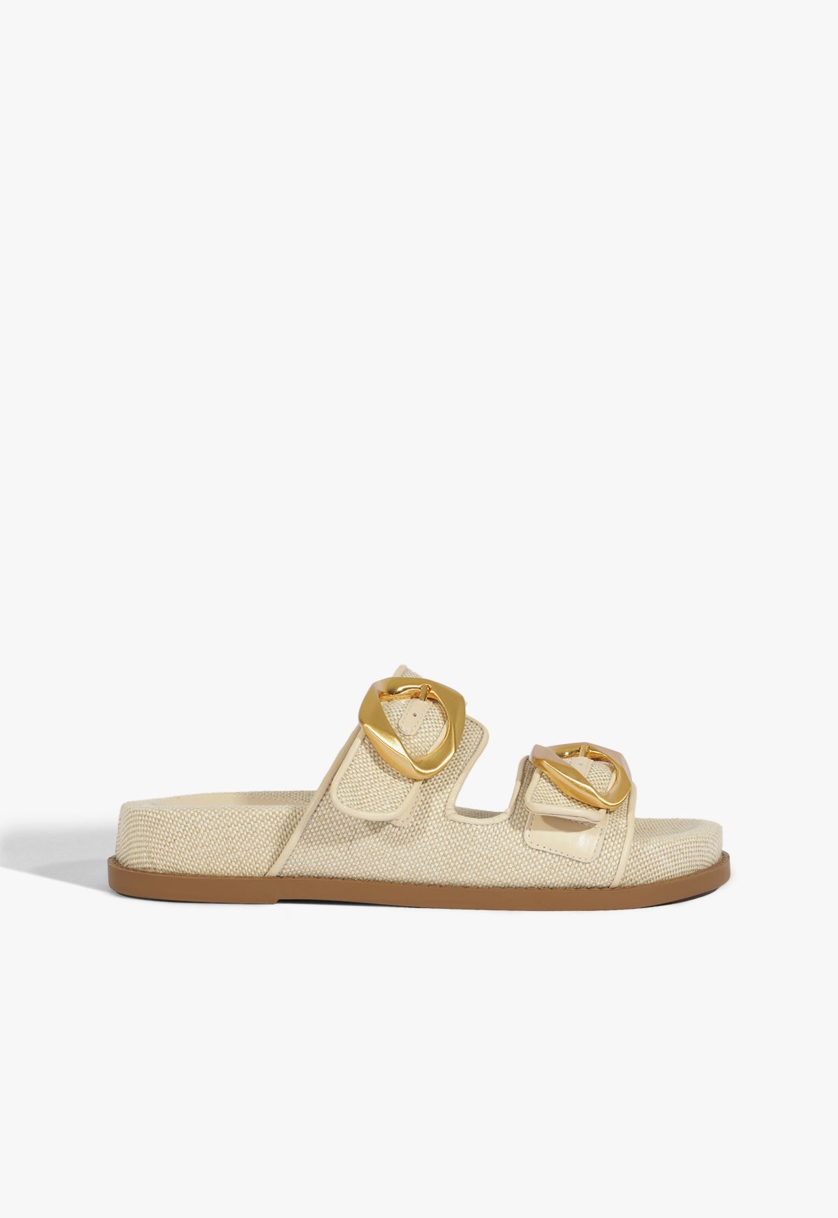 Olga Beige Fabric Sporty Sandals for Women - Comfortable Casual Walking Shoes - Perfect for Beach, Vacation & Summer Outfits