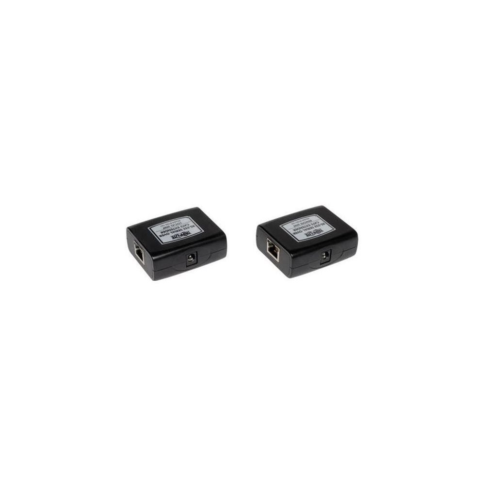 Tripp Lite B165-101 RS232 Extender - Serial over Cat5/Cat6 Ethernet Extender with Transmitter & Receiver (Black) - Ideal for Industrial Automation, POS Systems & Long-Distance Data Transmission