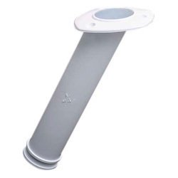 Seachoice 89211 White ABS Plastic Fishing Rod Holder - Durable & Secure for Boats, Kayaks, and Shore Fishing