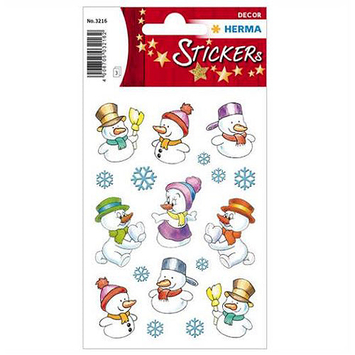 Snowmen Stickers (3216) - Christmas Decals for Scrapbooking, DIY Crafts, and Holiday Decorations