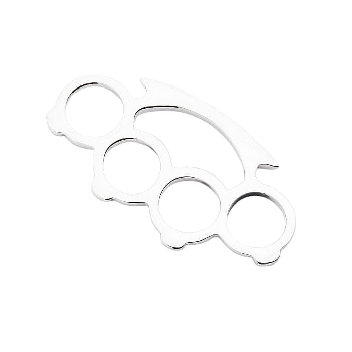 Sterling Silver Knuckle Duster Pendant Necklace - Gothic Punk Jewelry for Men & Women - Perfect for Everyday Wear, Costume Parties, and Alternative Fashion