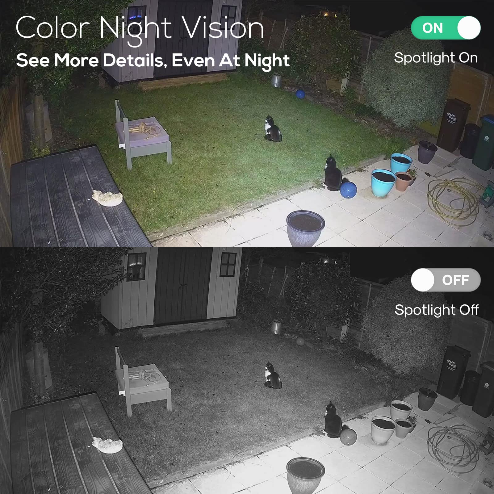 Kittyhok 4PCS 2K Ultra HD Solar Security Camera System - Wireless Outdoor Home Security Cameras with Smart Human Detection, Spotlight, Forever Power, 10CH NVR, 60 Days Local Storage & No Monthly Fee - Ideal for Home, Business & Property Surveillance