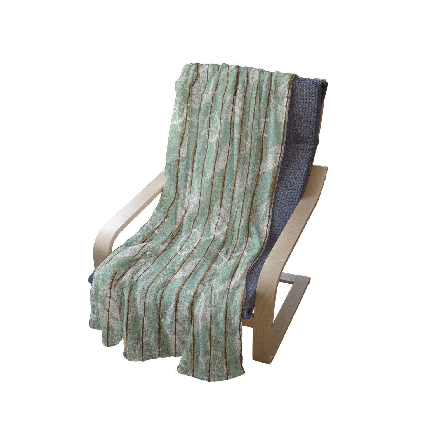 Ambesonne Nautical Fleece Throw Blanket - 50