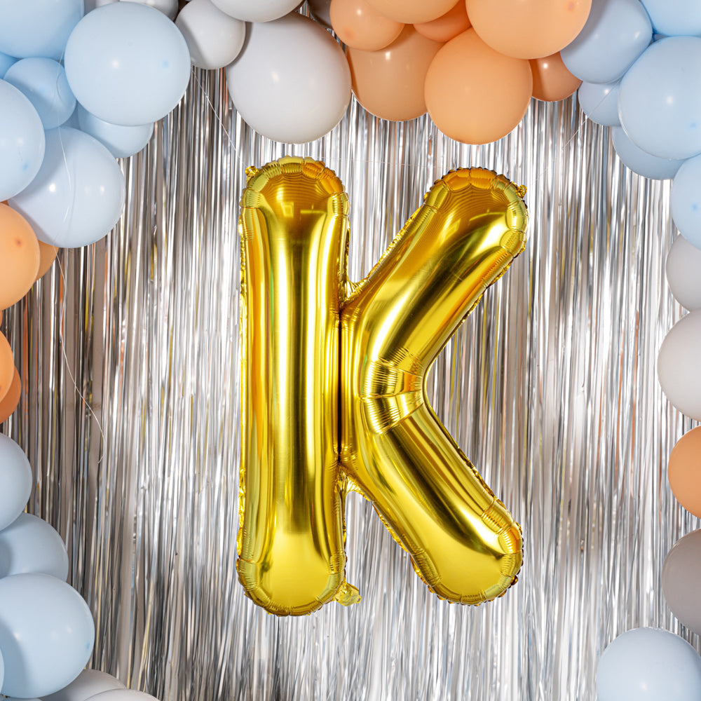 Balloonify Gold Mylar Letter K Balloon - 40 Inch Large Foil Alphabet Balloon for Birthday Party Decorations, Baby Shower, Graduation & Anniversary Celebrations