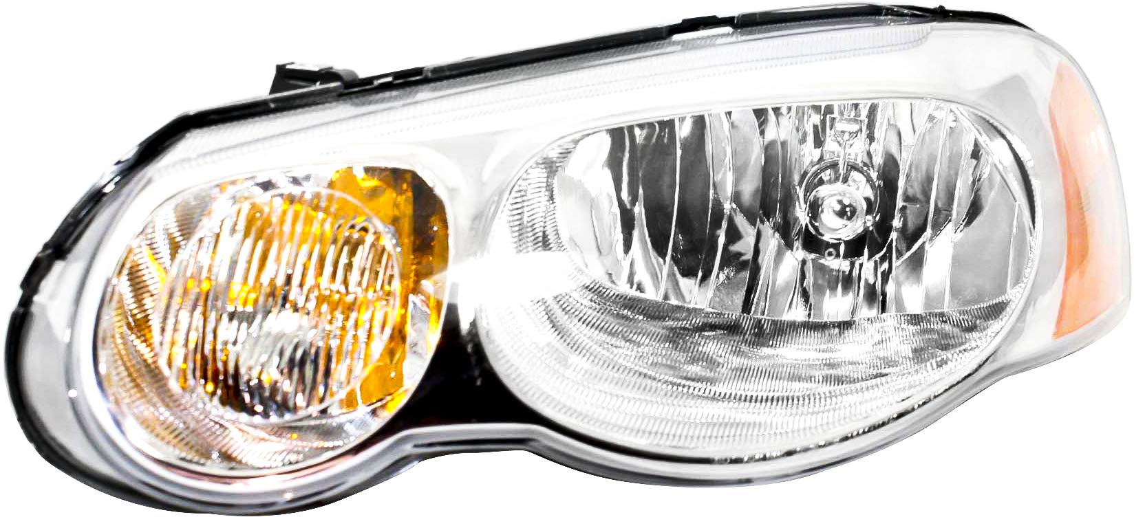 2004-2006 Chrysler Sebring Headlight Assembly - Driver & Passenger Side Halogen Replacement with Bulbs (Fits Convertible & Sedan, Non-Leveling Models) - Replaces OEM# 4806036AF 4806037AF - Perfect for Night Driving & Vehicle Restoration