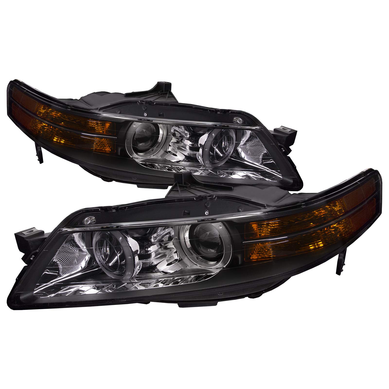 HEADLIGHTSDEPOT Replacement Headlights Set - Left Driver & Right Passenger Side Pair for Acura TL Base/Navi Model with Auto Level Control - Perfect for Night Driving & Foggy Conditions