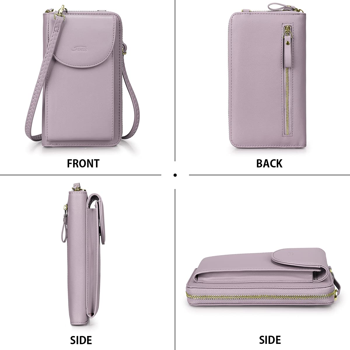 S-ZONE RFID Blocking Small Crossbody Bag for Women - Anti-Theft Phone Purse with Credit Card Slots | Perfect for Travel, Shopping & Daily Use