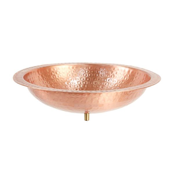 Handmade Hammered Solid Copper Birdbath Bowl - Outdoor Garden Decor for Birds - Perfect for Backyard, Patio, and Wildlife Habitat