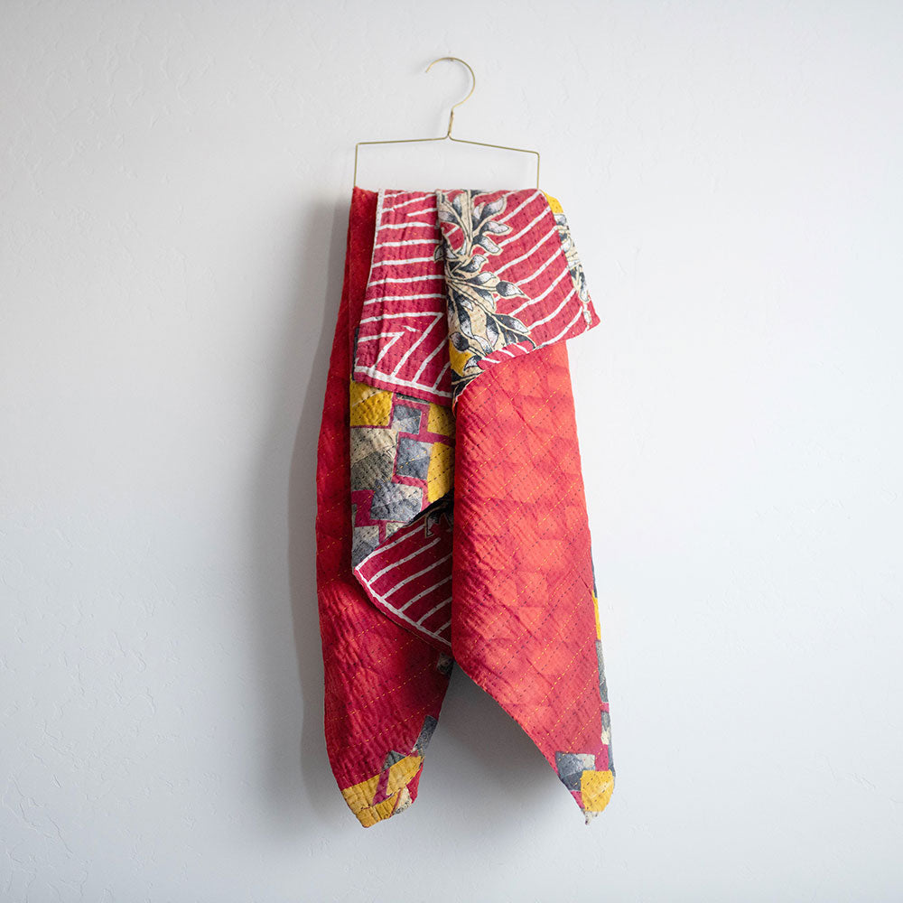 Soft Kantha Baby Blanket CB9032 - Handmade Cotton Swaddle Blanket for Newborns & Infants - Perfect for Nursery, Stroller, and Travel