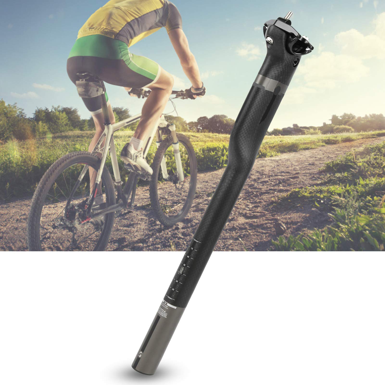 Vbestlife Bike Seat Post - Adjustable & Lightweight Bicycle Seatpost for Road & Mountain Bikes | Easy Installation & Removal | Perfect for Commuting, Trail Riding & Outdoor Adventures
