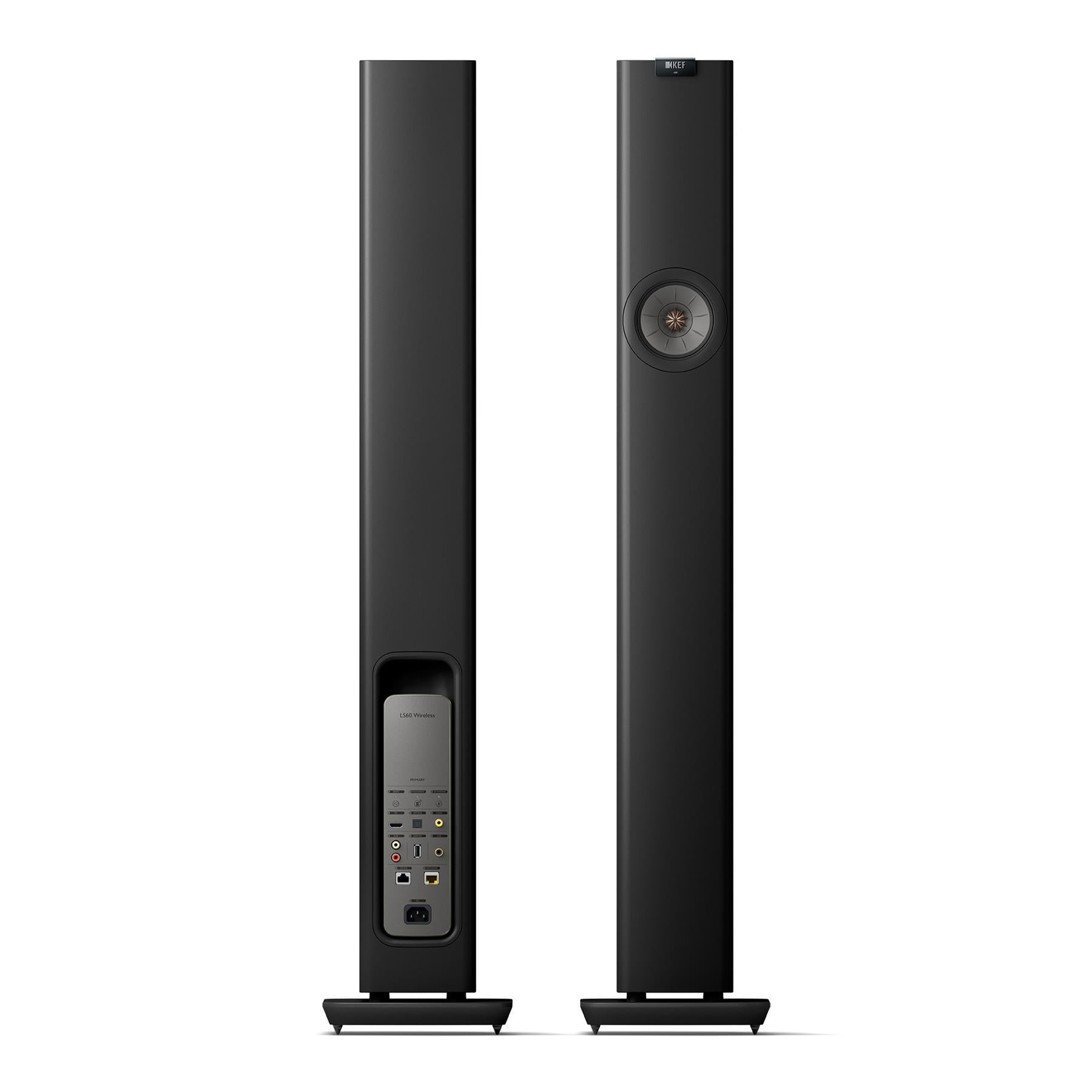 KEF LS60 Wireless HiFi Speakers (Pair) - Premium Sound Quality for Home Theater & Music Listening | Open Box Special