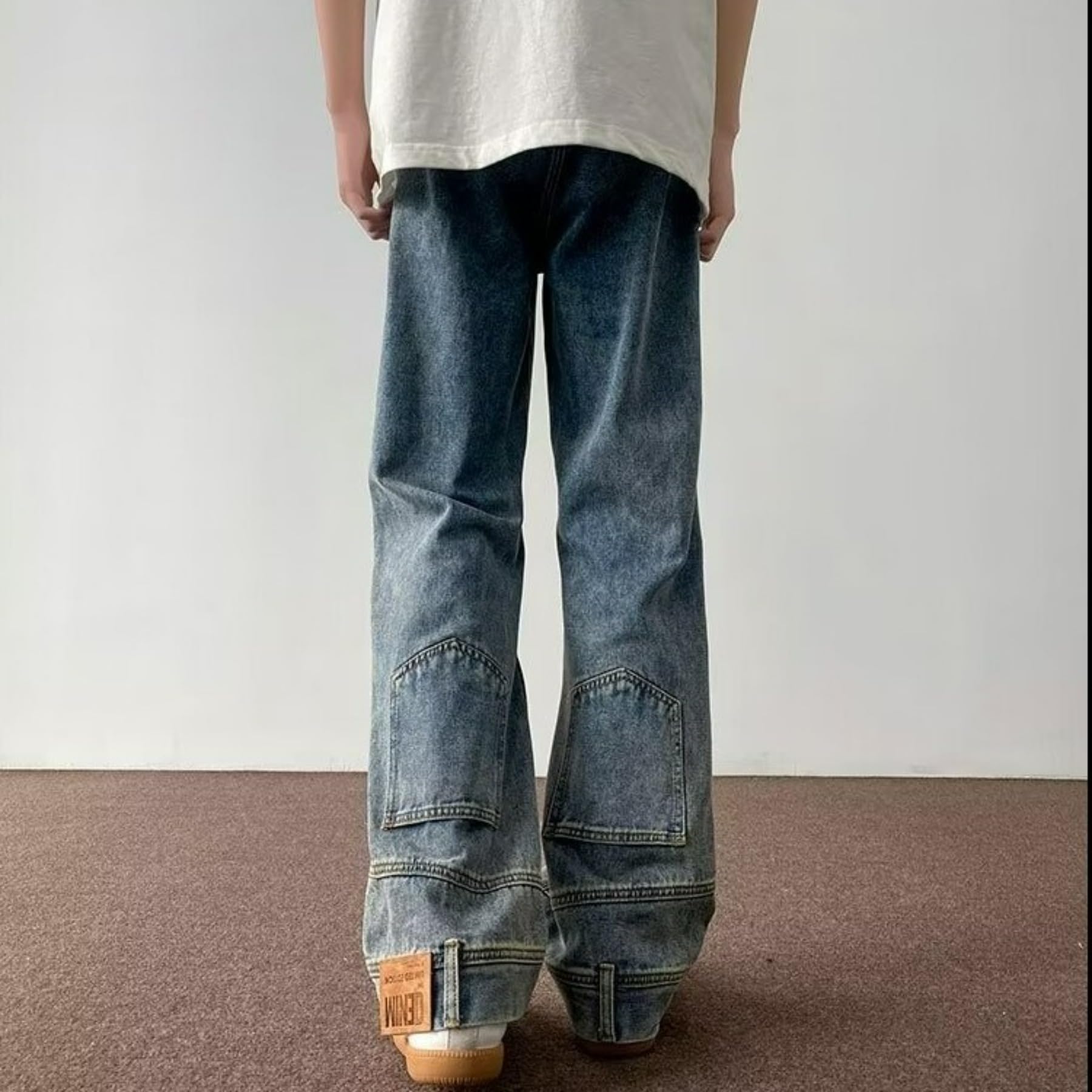 Straight Leg Jeans for Women - Y2K Retro Distressed Denim Pants with Stacked & Wide Leg Styles | Perfect for Streetwear Fashion, Casual Outfits & Vintage Looks