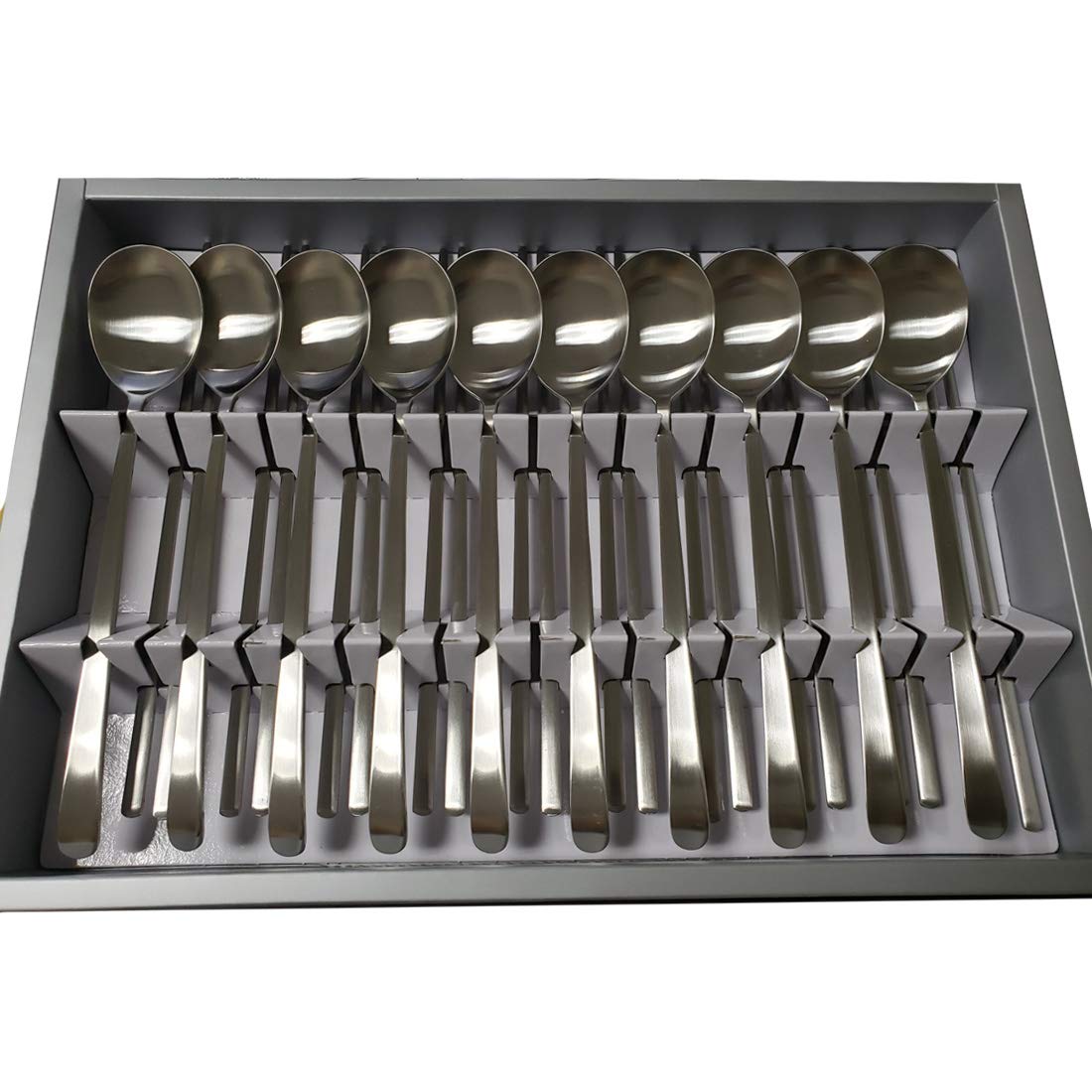 Hankook Korean Stainless Steel Andante Spoon & Chopstick Set - 10-Piece Dinnerware & Silverware for Asian Dining | Elegant Tableware for Restaurants, Home, and Gifts