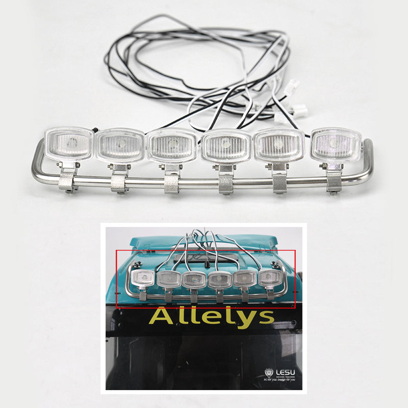 1/14 Scale LESU Metal Spotlight Toplight Lamp for TGX26.540 Highline Tractor Truck - DIY Upgrade Parts for TAMIYA RC Car Model & Wagon Lorry - Perfect for Realistic Truck Simulation & RC Vehicle Customization