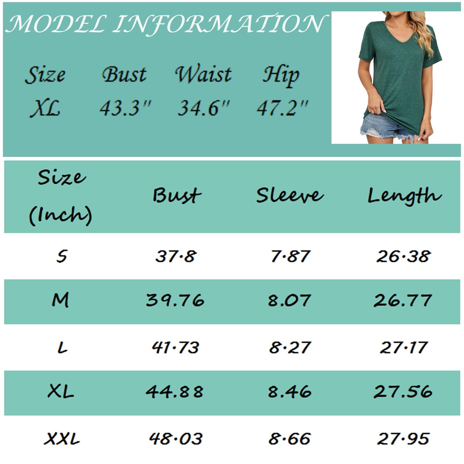 Women's Loose Fit V-Neck Summer Tops - Cute & Classy Solid Basic Shirts for Casual Wear, Beach Outings & Everyday Comfort