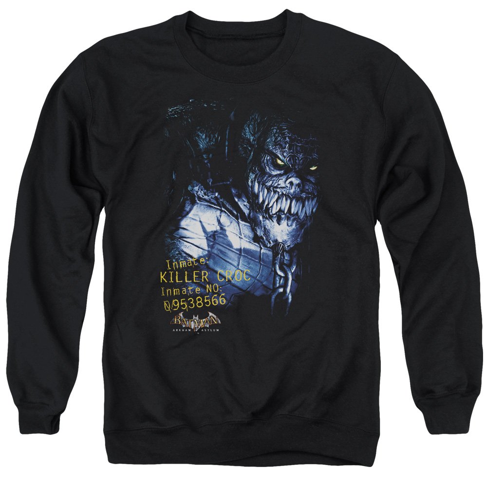 Batman Arkham Killer Croc Unisex Crewneck Sweatshirt for Men & Women - Casual Cosplay, Comic Con & Superhero Fan Apparel