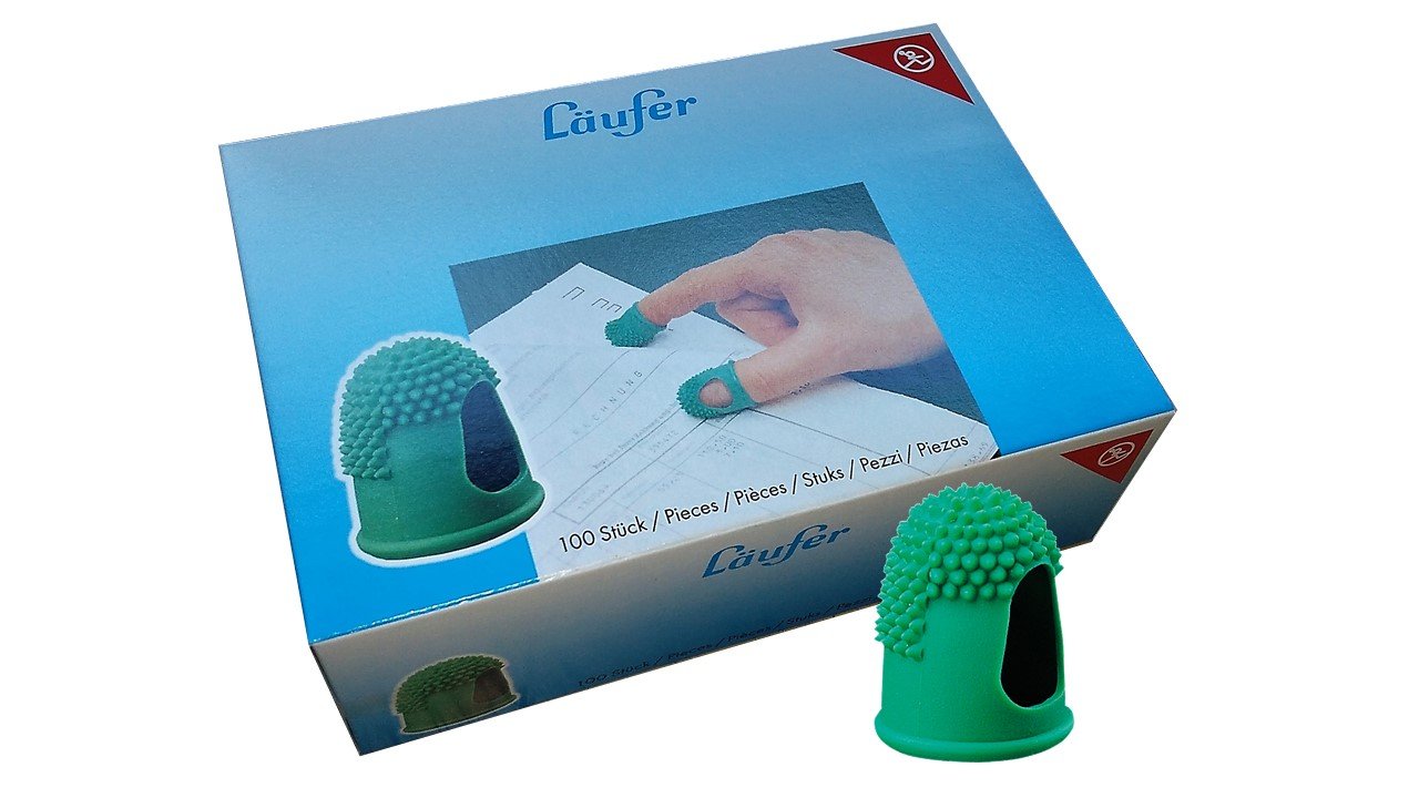 100-Pack Green Rubber Latex Page Turners (15mm) - Perfect for Books, Sheet Music & Office Documents
