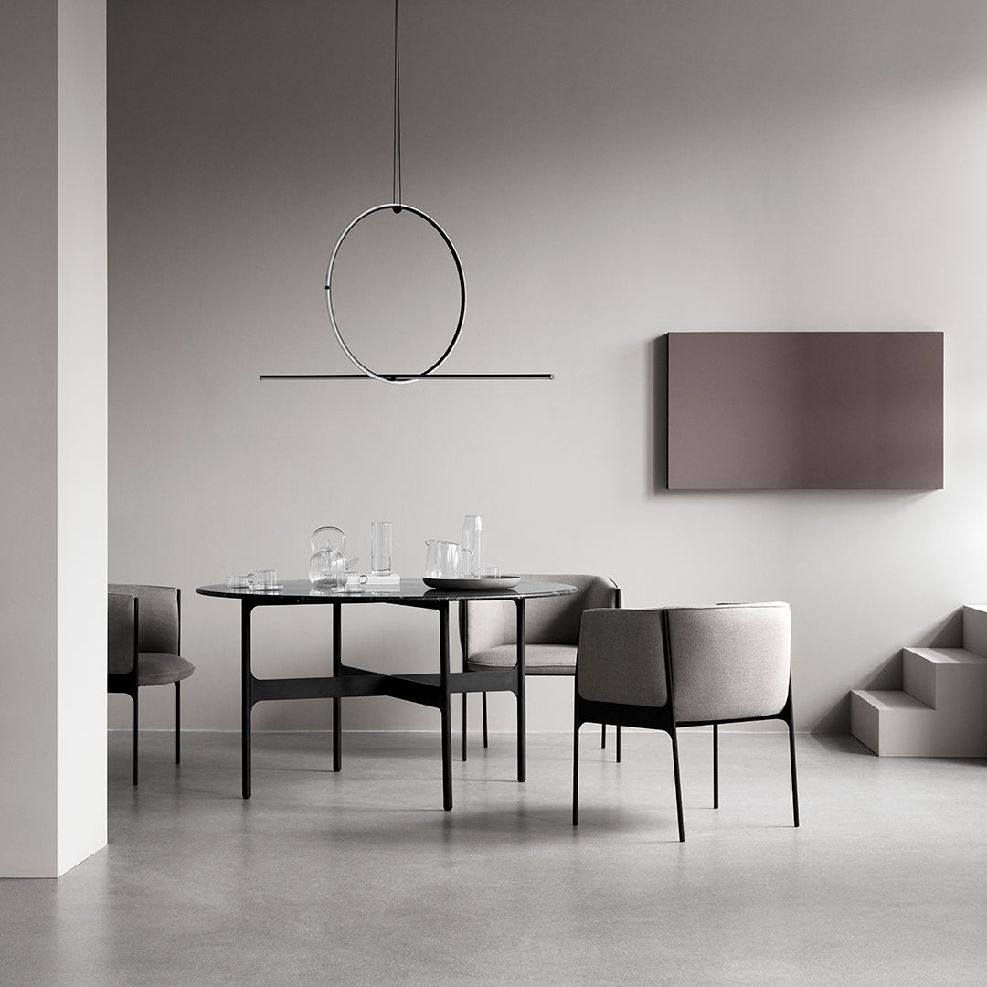 Floema Modern Dining Table - Solid Wood Kitchen Table for 6 - Perfect for Family Dinners & Entertaining Guests