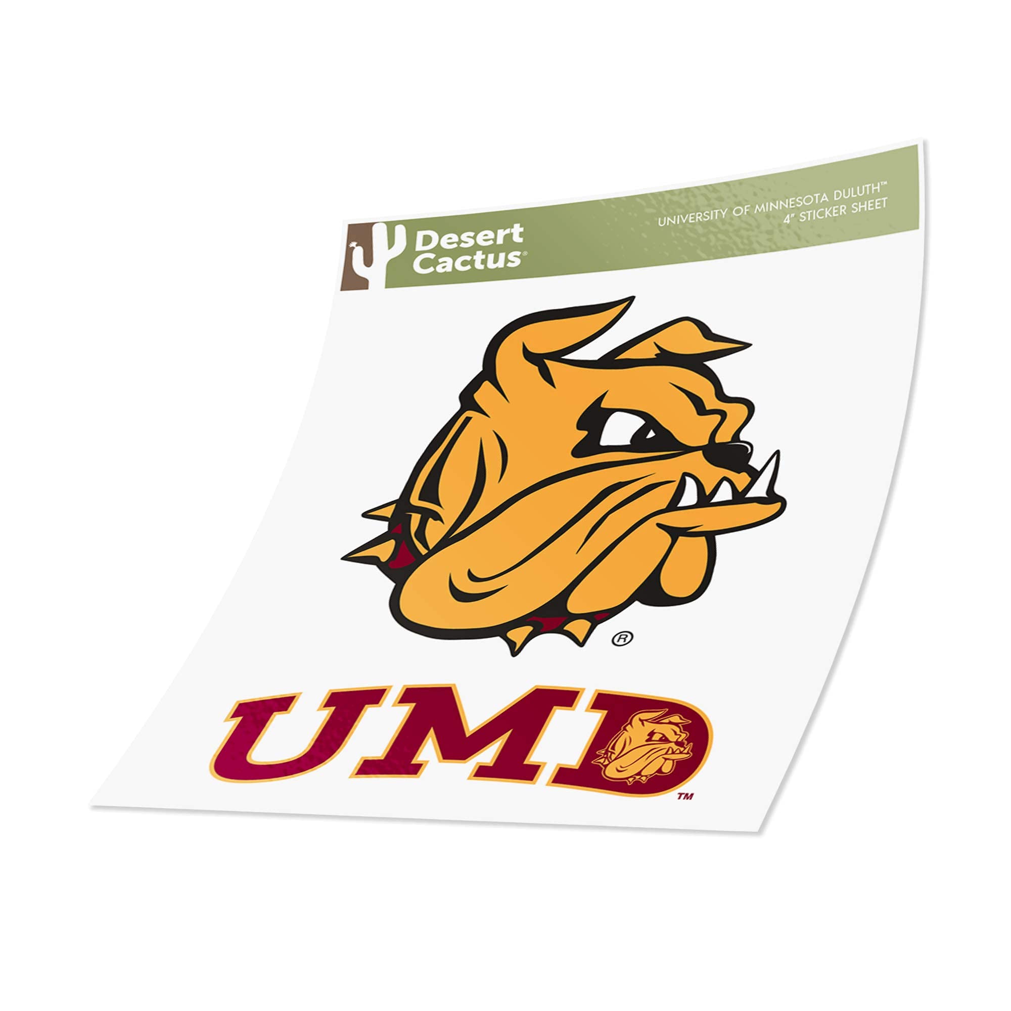 University of Minnesota Duluth Bulldogs UMD Champ Vinyl Decal Sticker Set - 4 Inch Waterproof Laptop, Water Bottle, Car & Scrapbook Decor - Perfect for School Spirit, College Gifts & Fan Accessories