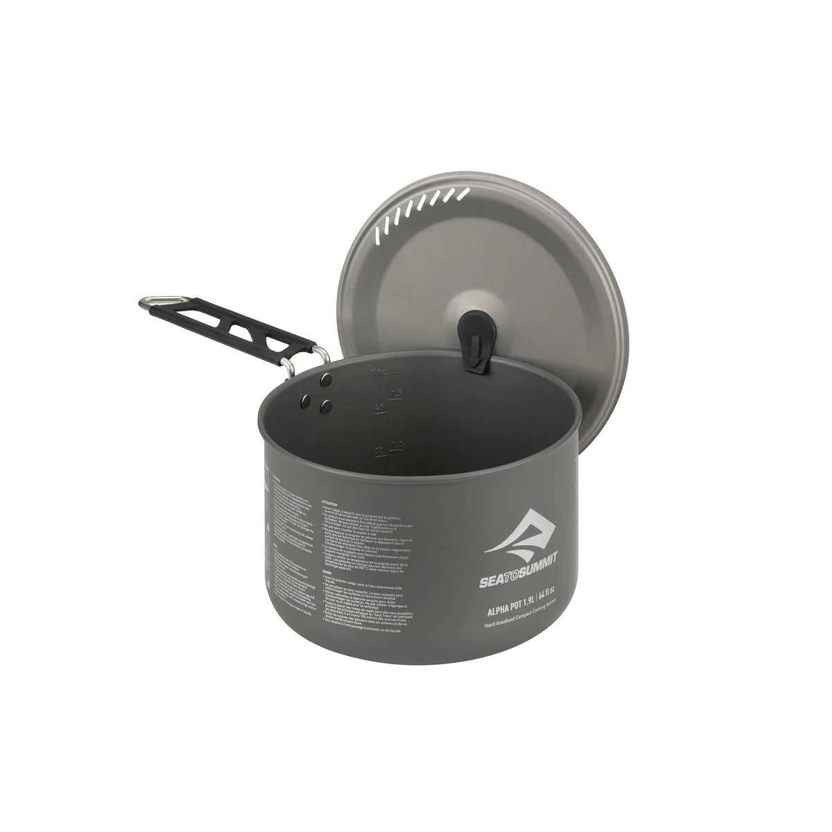 Alpha Pot - Premium Non-Stick Cooking Pot with Lid, Durable Ceramic Coating for Healthy Frying & Boiling - Perfect for Home Kitchen, Camping & Outdoor Cooking