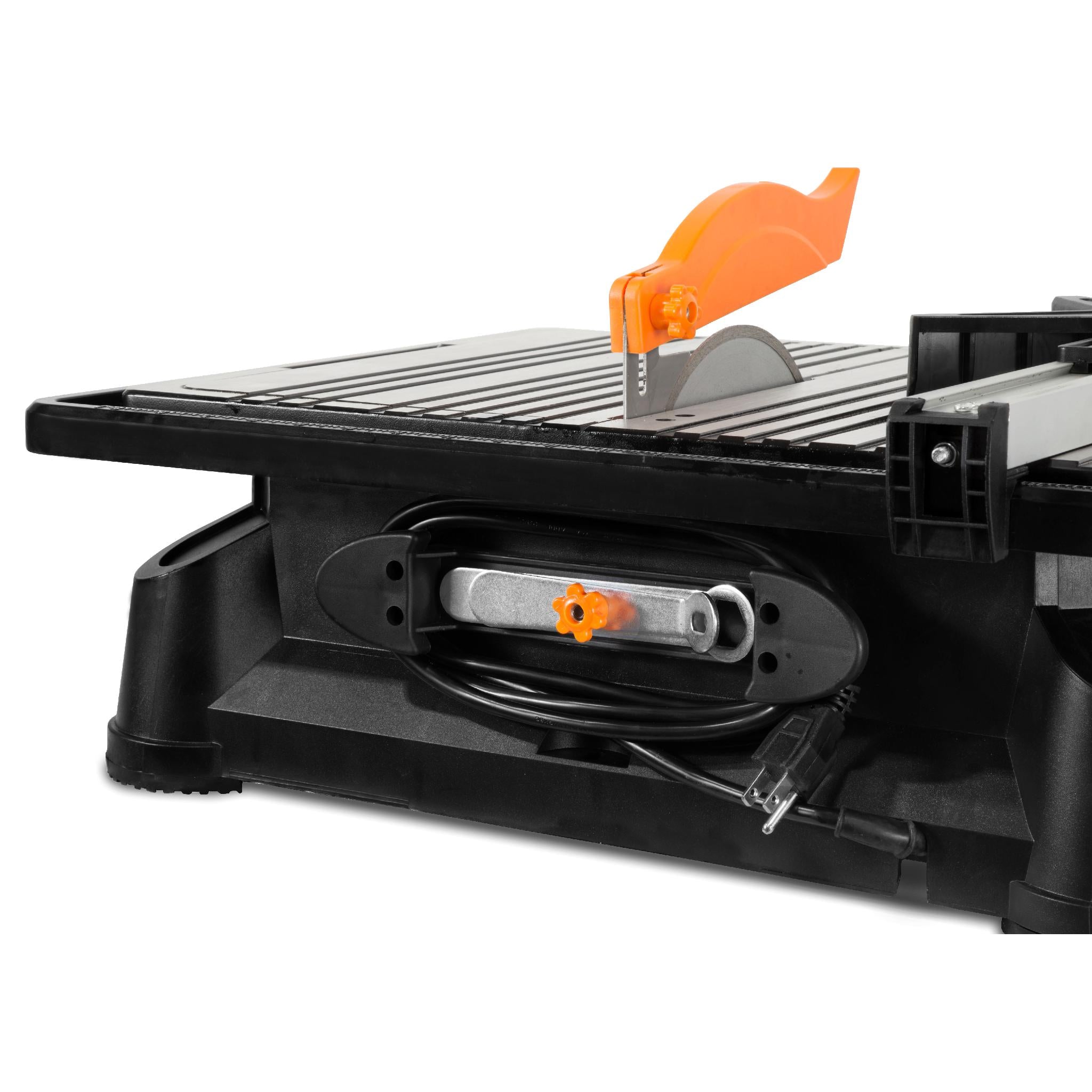 WEN 71707 6.5Amp 7-Inch Portable Wet Tile Saw with Adjustable Fence & Miter Gauge - Perfect for Bathroom Renovations, Kitchen Backsplash & DIY Floor Tile Cutting