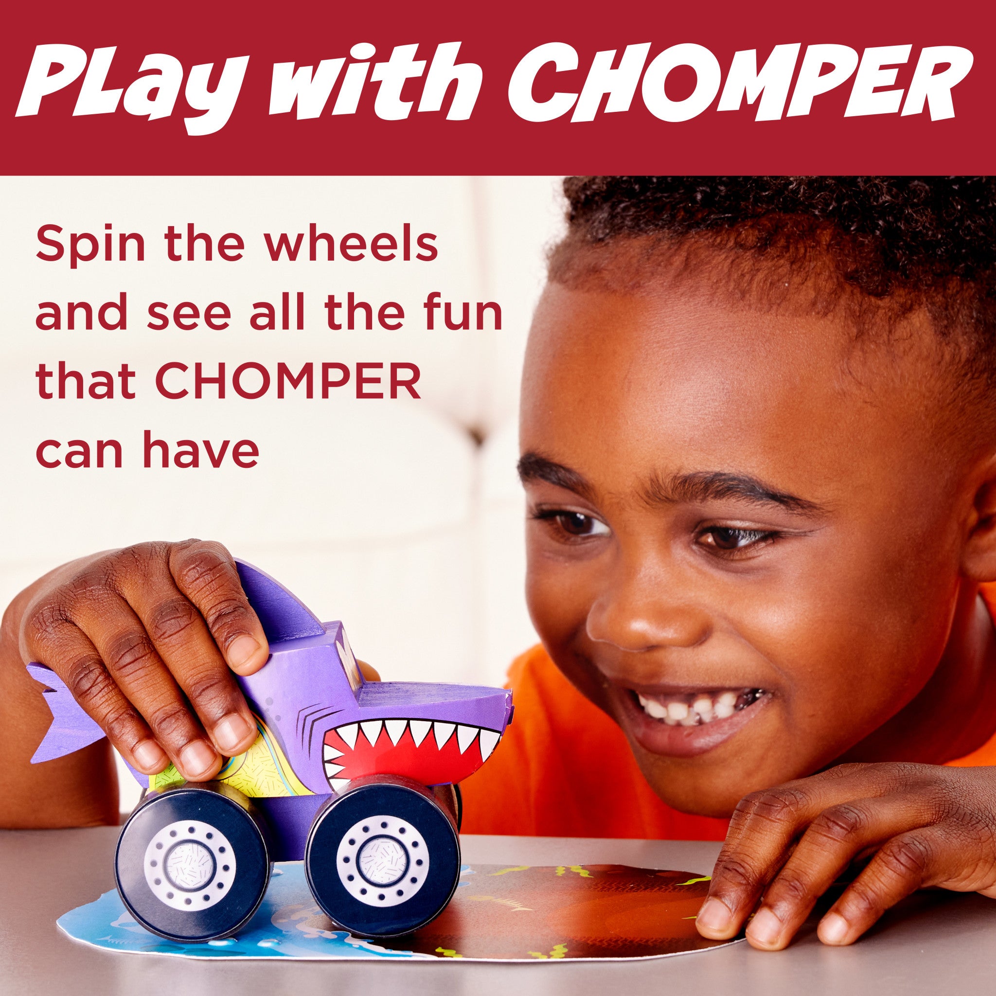 Buildeez!™ Monster Shark Chomper Toy - Dinosaur & Shark Figure Set for Kids, Durable Plastic Action Figure for Playtime & Collectors #6458000 | Perfect for Birthday Gifts, Pool Toys & Pretend Play Adventures