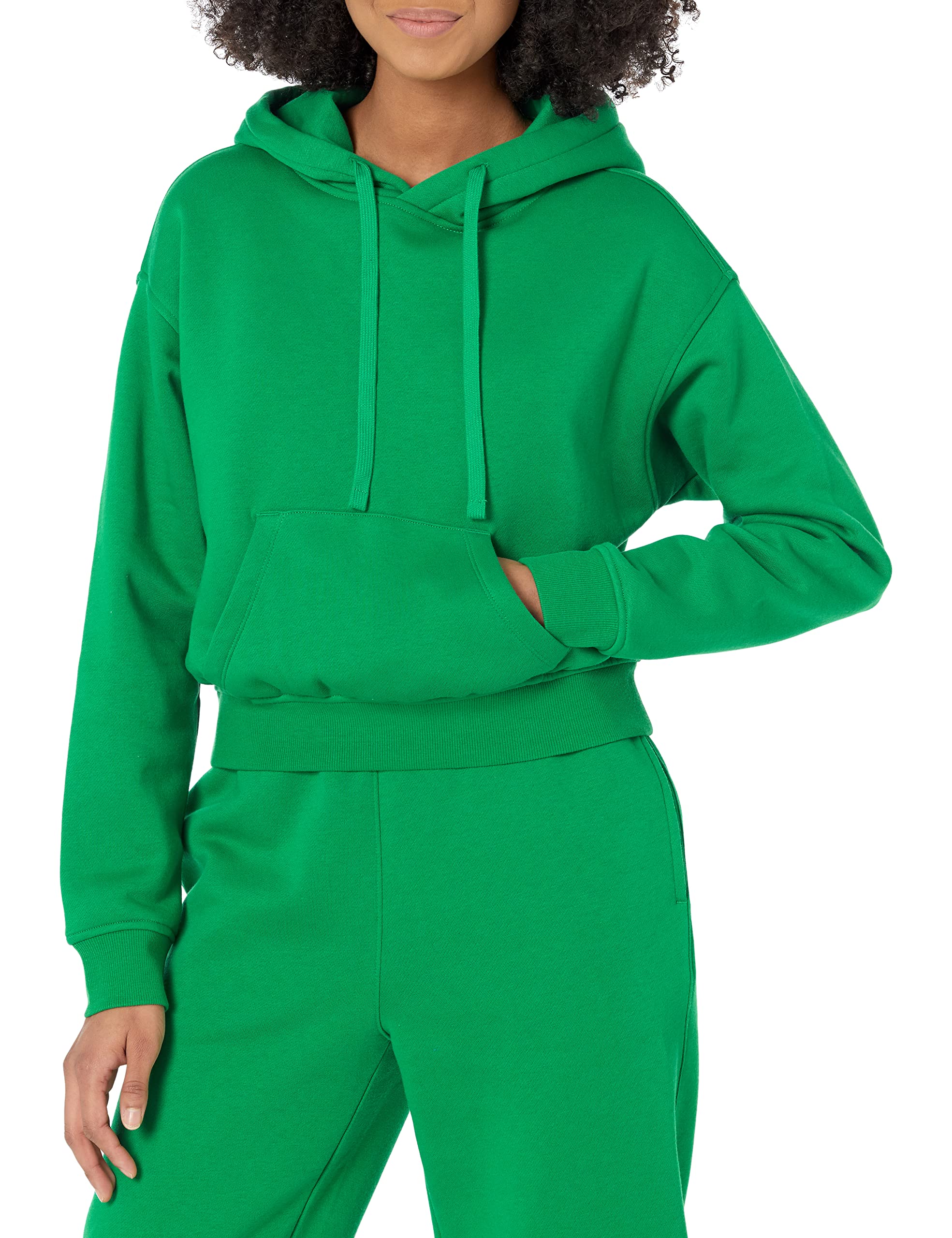 Amazon Essentials Women's Hoodies - Soft Fleece Crop Pullover Sweatshirt for Casual Wear | Plus Size Options | Perfect for Lounge, Workouts & Street Style Fashion