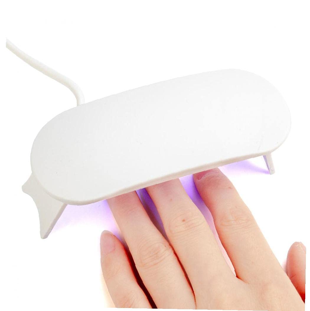 8W UV LED Nail Lamp with Beads Sensor - Fast Curing Gel Polish Dryer for Professional & Home Manicures | Portable Mini Design for Travel & Salon Use