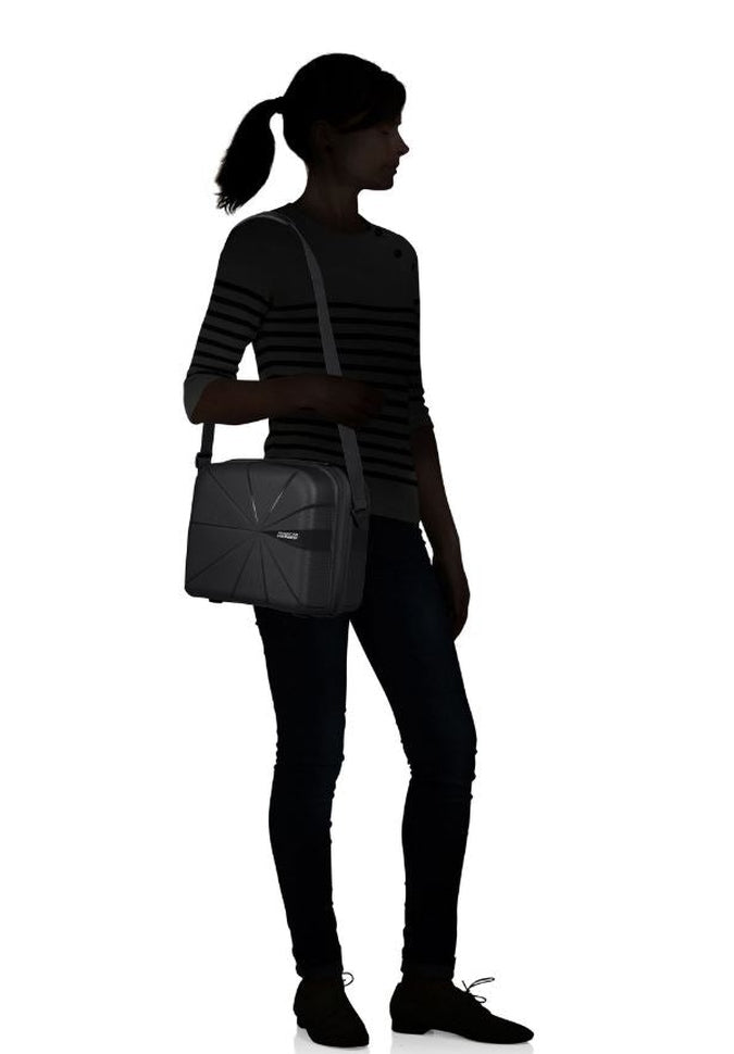 American Tourister StarVibe Beauty Case - Lightweight Spinner Luggage with 360° Wheels for Women Travel, Business Trips & Weekend Getaways