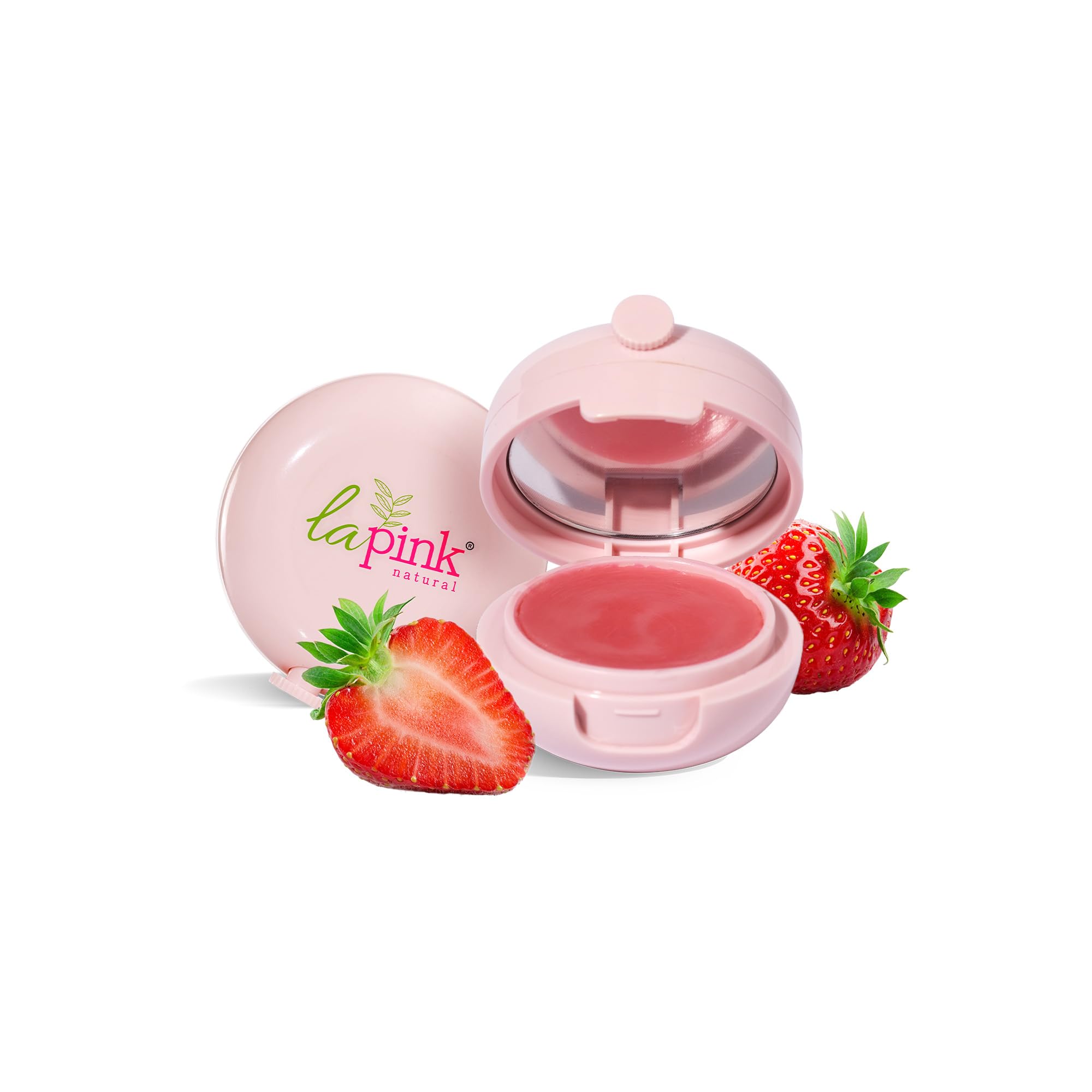 Strawberry Natural Tinted Lip Balm with Shea & Kokum Butter - Hydrating & Moisturizing Lip Care | 100% Microplastic Free, Vegan Formula | 15g | Perfect for Daily Use, Dry Lips & Natural Makeup Look