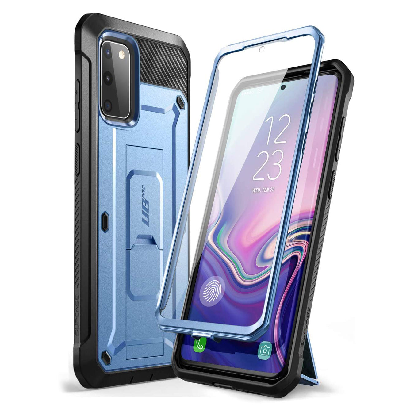 Samsung Galaxy S20 FE Case - Unicorn Beetle Pro Rugged Protective Cover with Kickstand (Metallic Blue) | Shockproof Military-Grade Protection for Outdoor, Work & Daily Use