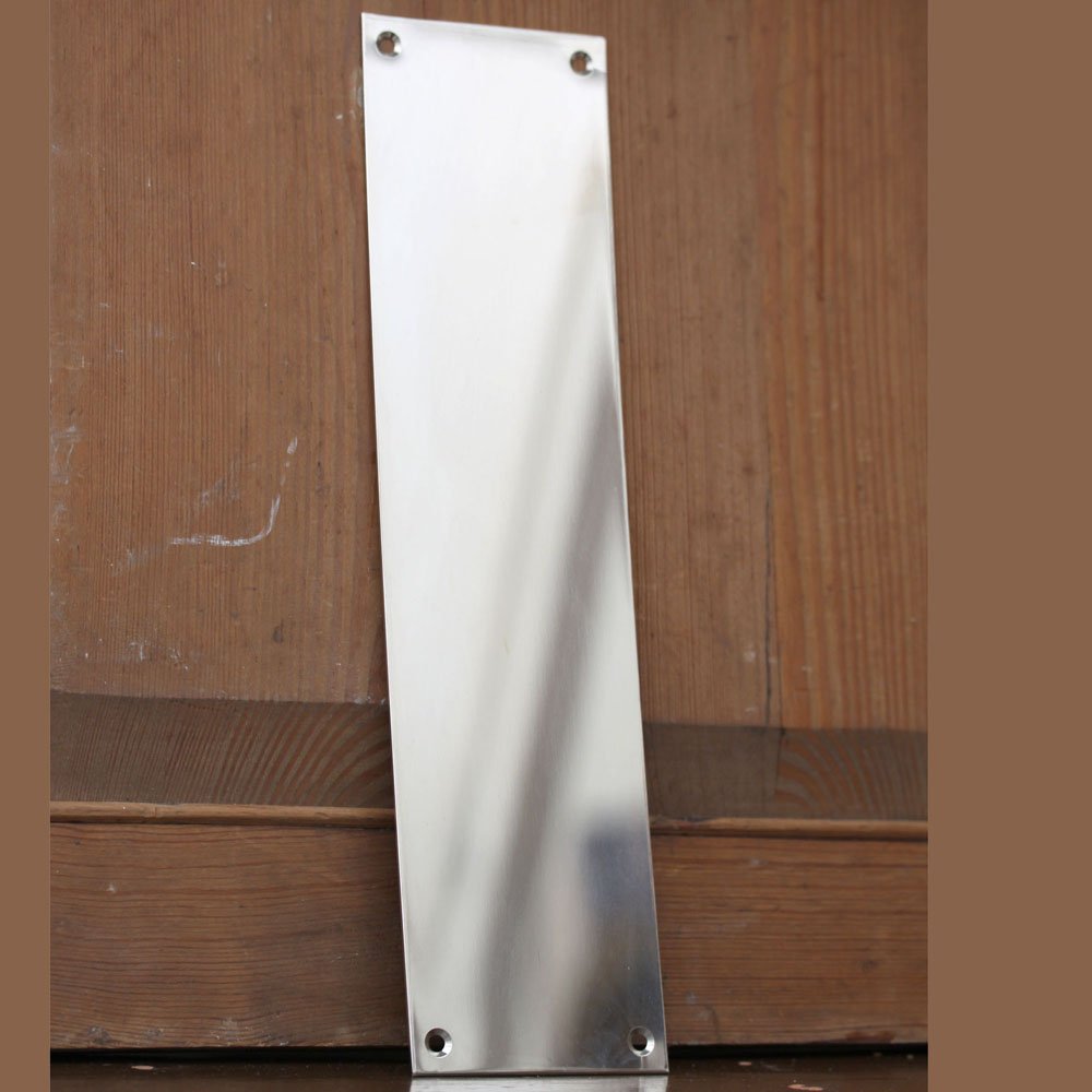 Polished Nickel Door Finger Plate - Elegant & Durable Door Protection for Homes & Offices | Perfect for High-Traffic Areas & Interior Design
