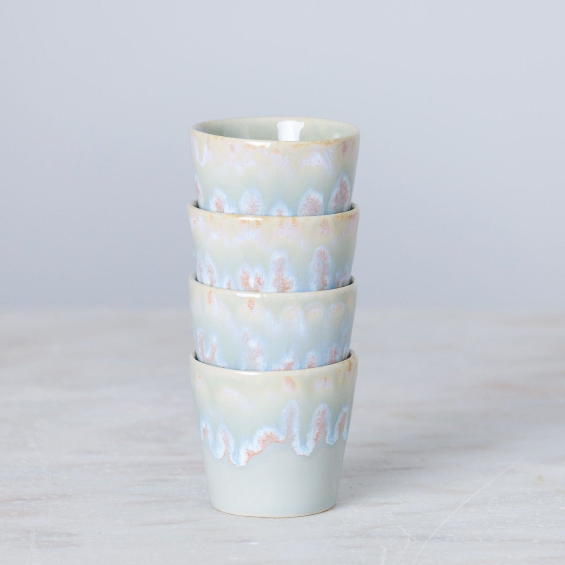 Casafina Grepresso Handmade Fine Stoneware Espresso Cup - Premium Ceramic Coffee Mug for Espresso & Cappuccino - Durable & Dishwasher Safe - Perfect for Home, Office & Coffee Shops - Elegant Grey Design