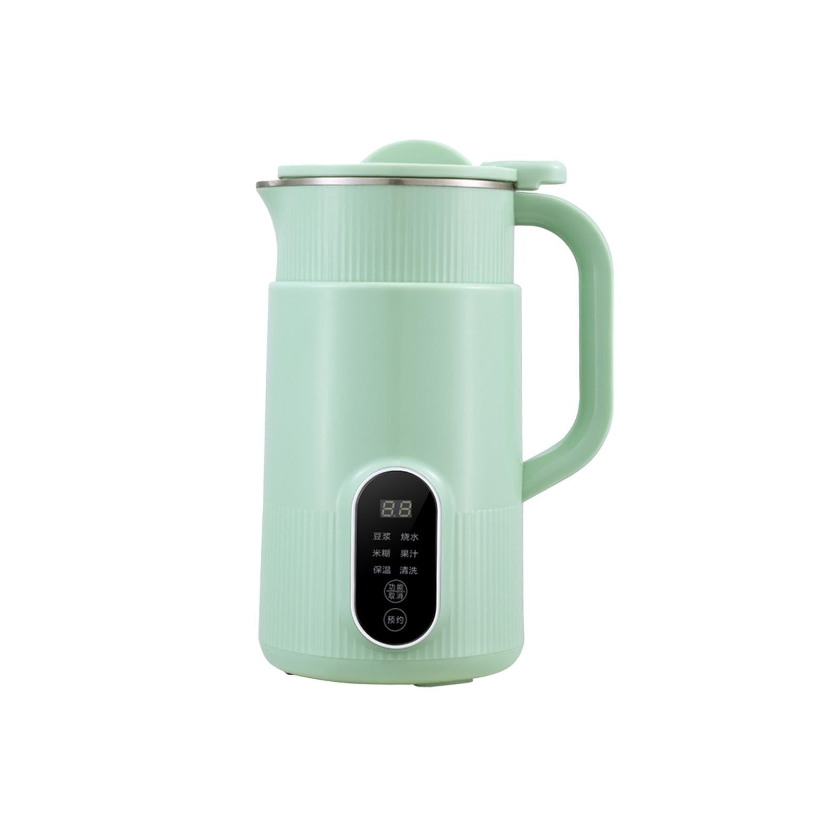 Electric Nut Milk Maker & Citrus Juicer - 800ml Green Blender for Almond, Soy Milk & Fresh Juice - Perfect for Vegan, Dairy-Free Diets & Healthy Smoothies at Home