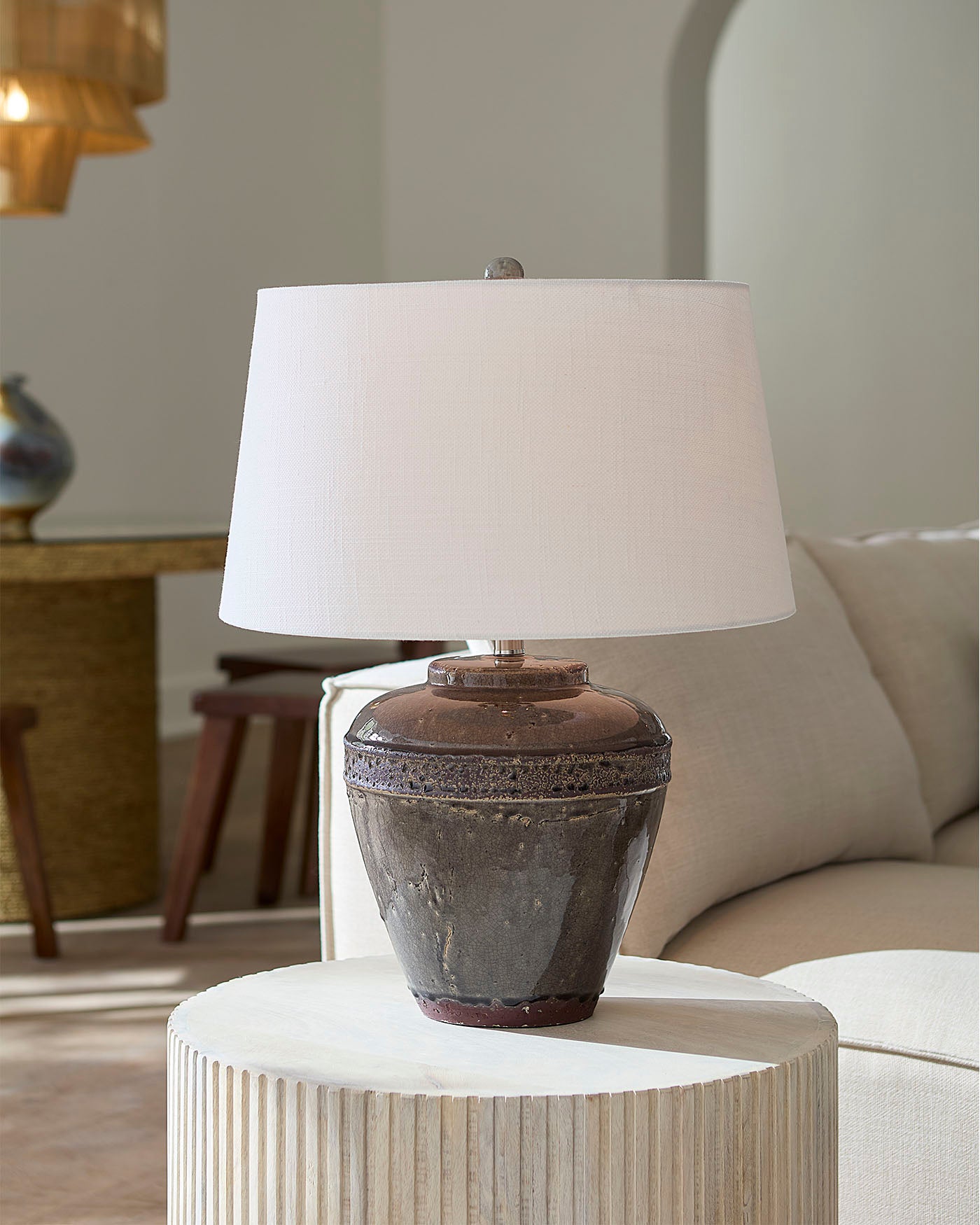 Avondale Modern Table Lamp - Adjustable Brightness LED Desk Light for Bedroom, Living Room & Office - Perfect for Reading, Working & Decor