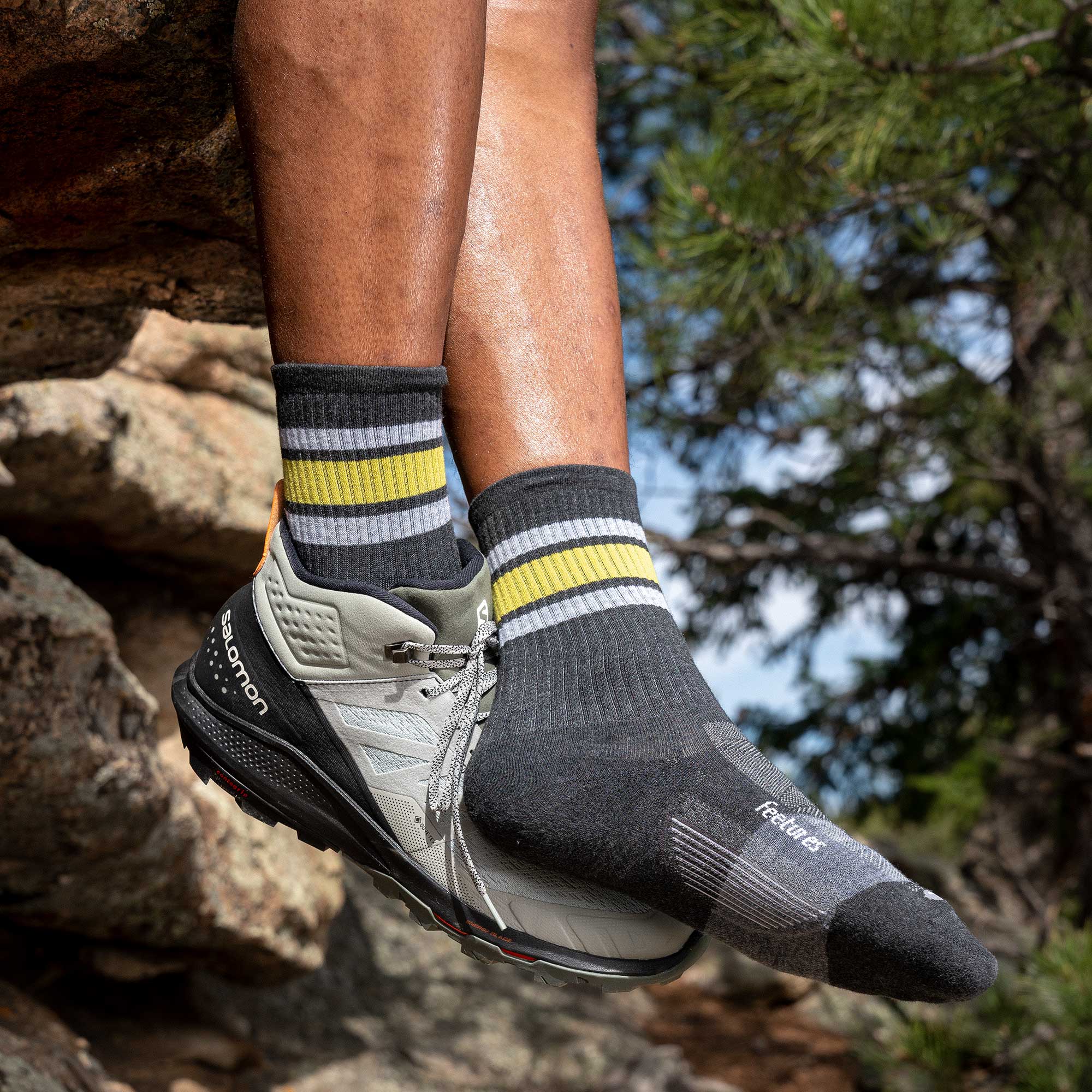 Trail Max Cushion Mini Crew Socks - Breathable Hiking & Running Socks for Men & Women - Perfect for Outdoor Adventures, Gym Workouts & Daily Comfort
