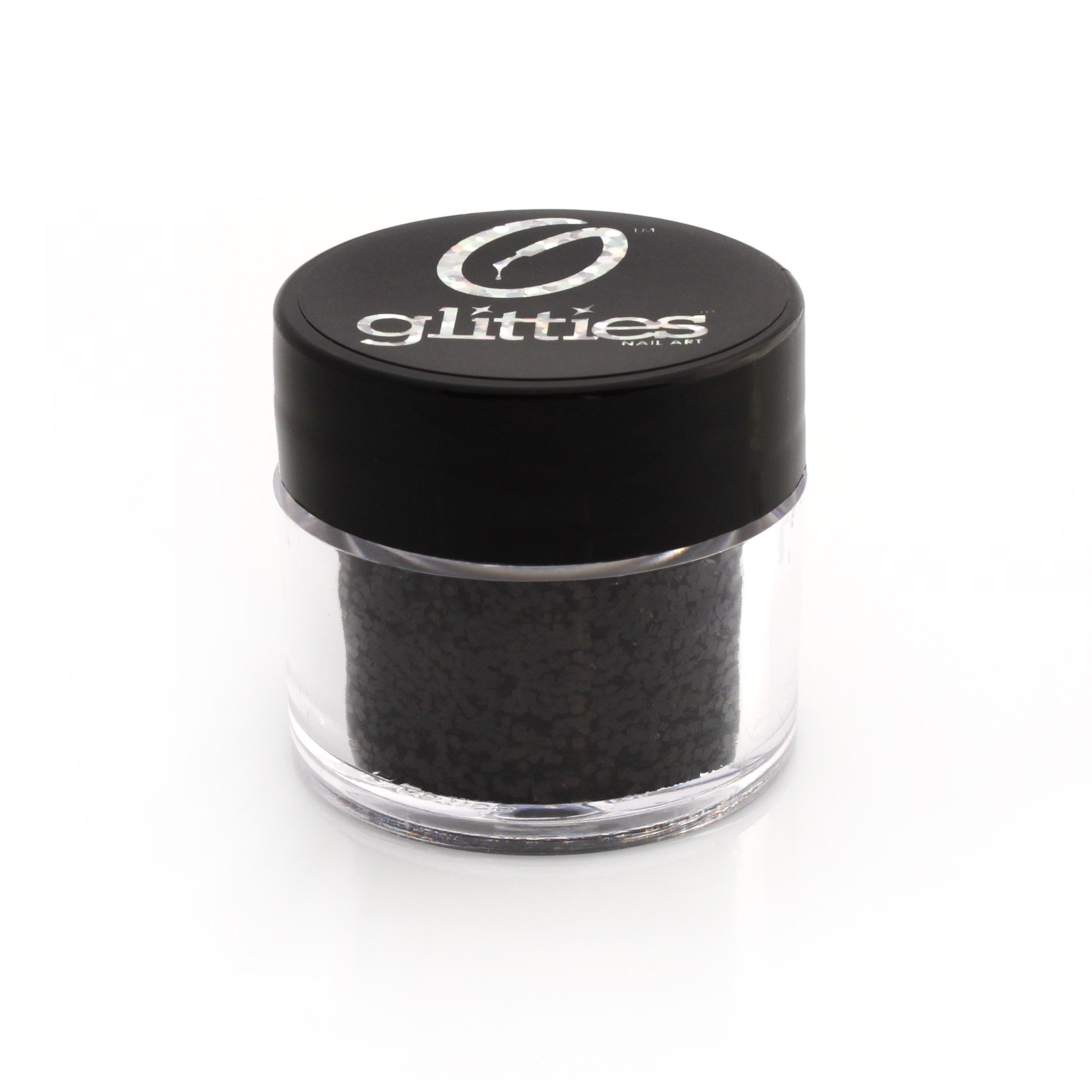 Black Ice Square Black Solvent Resistant Glitter - 10g Iridescent Holographic Polyester Nail Glitter for Gel, Acrylic & Nail Polish - Professional Nail Art Supplies - Perfect for Salon, DIY Manicures & Creative Nail Designs (Made in USA)