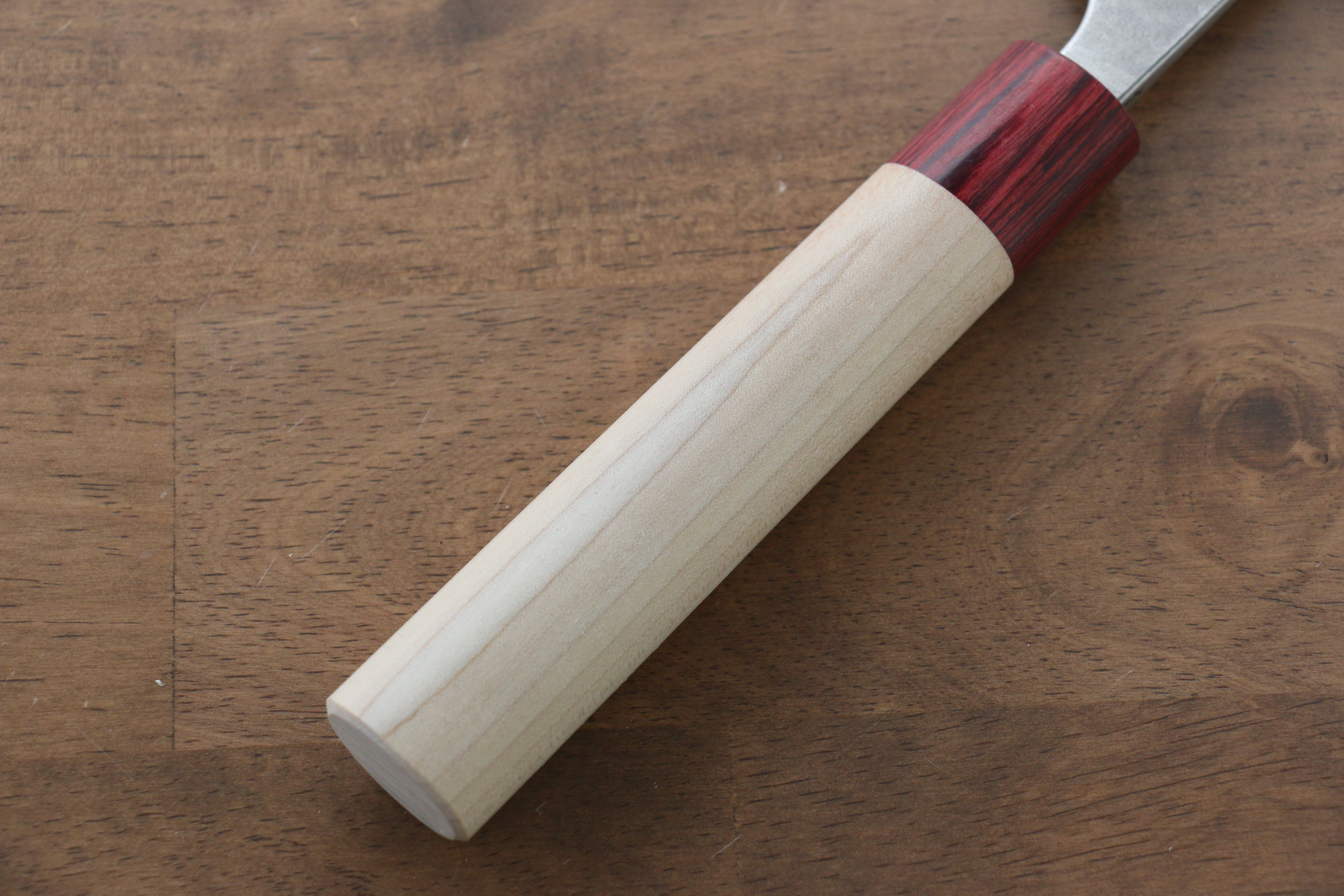 Masakage Yuki White Steel No.2 Nashiji Gyuto 240mm Japanese Chef Knife with Magnolia Wood Handle - Perfect for Sushi, Meat Slicing & Professional Kitchen Use