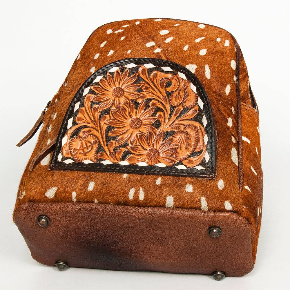 ADBGS156AK American Darling Genuine Leather Women's Western Handbag - Hand Tooled Cowhide Purse for Country Rodeo, Date Night & Everyday Use