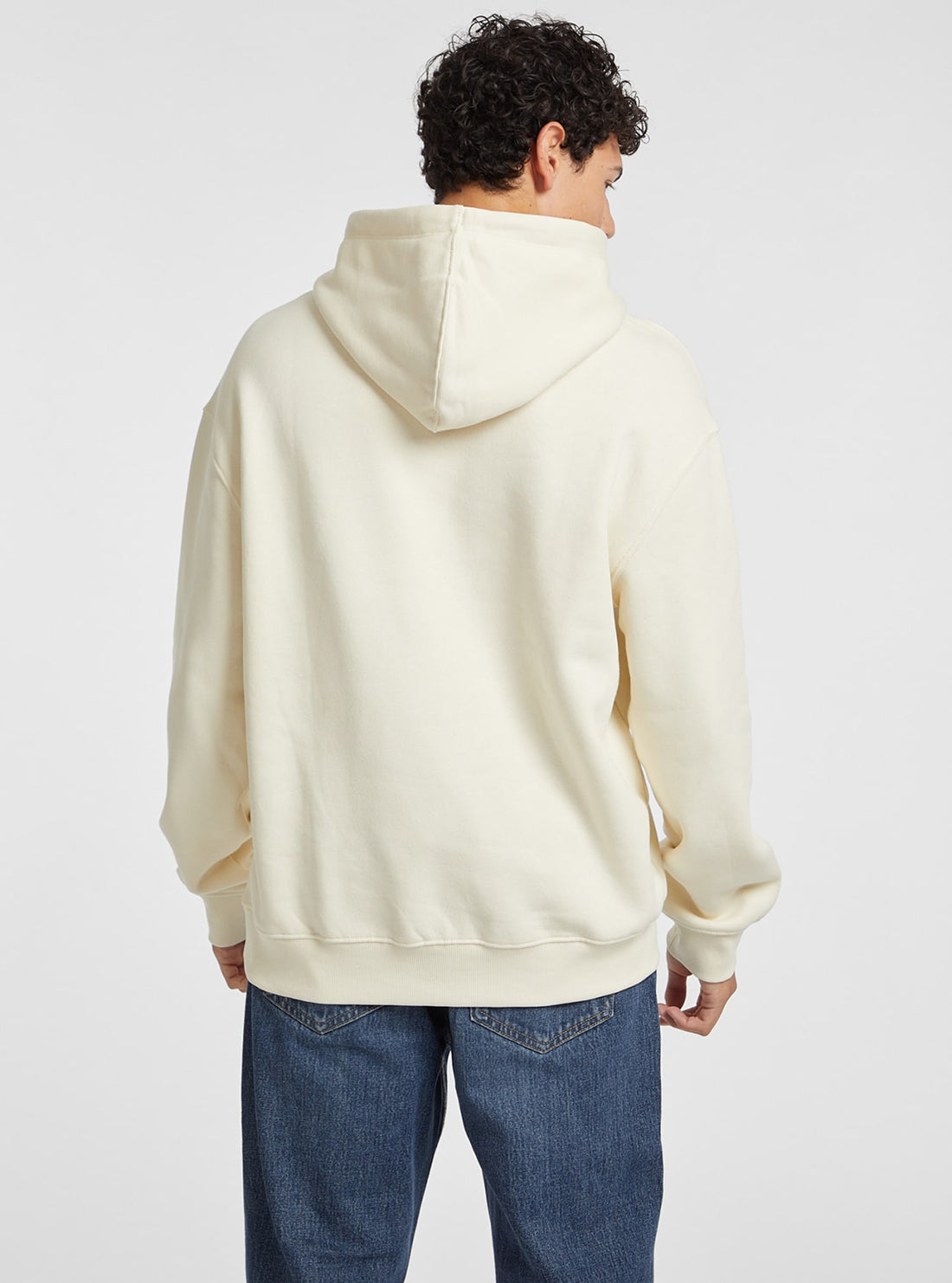 Guess Women's Beige Hoodie Sweatshirt - Casual Pullover Fleece Hoodie for Everyday Wear, Gym & Street Style