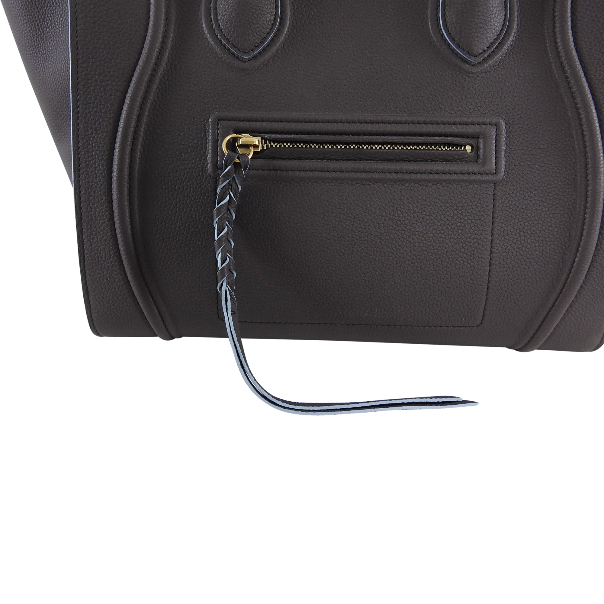 Celine Charcoal Grey and Blue Medium Phantom Tote Bag - Premium Designer Handbag for Women | Perfect for Work, Travel & Everyday Luxury