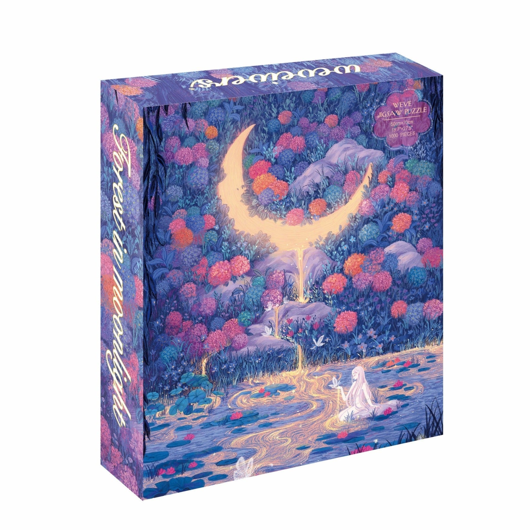 Forest in Moonlight - 1000 Piece Jigsaw Puzzle for Adults | Challenging Landscape Puzzle for Family Game Night & Relaxation