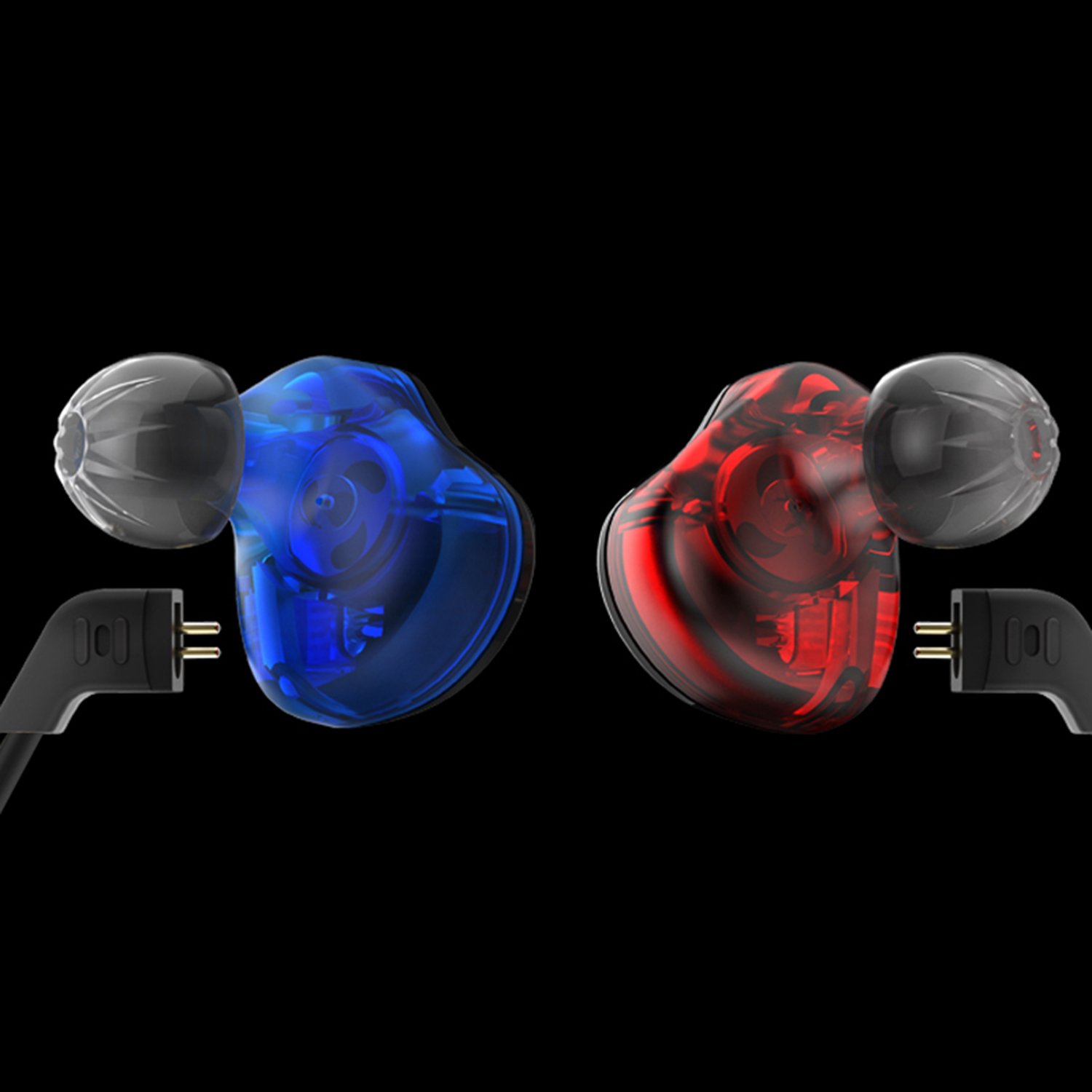 KZ ED12 Professional in-Ear Headphones - High Fidelity Sound, Noise Isolation, Comfort Fit - Compatible with iPhone, Android, Samsung - Perfect for Gym, Travel & Music Lovers (Black, No Mic)