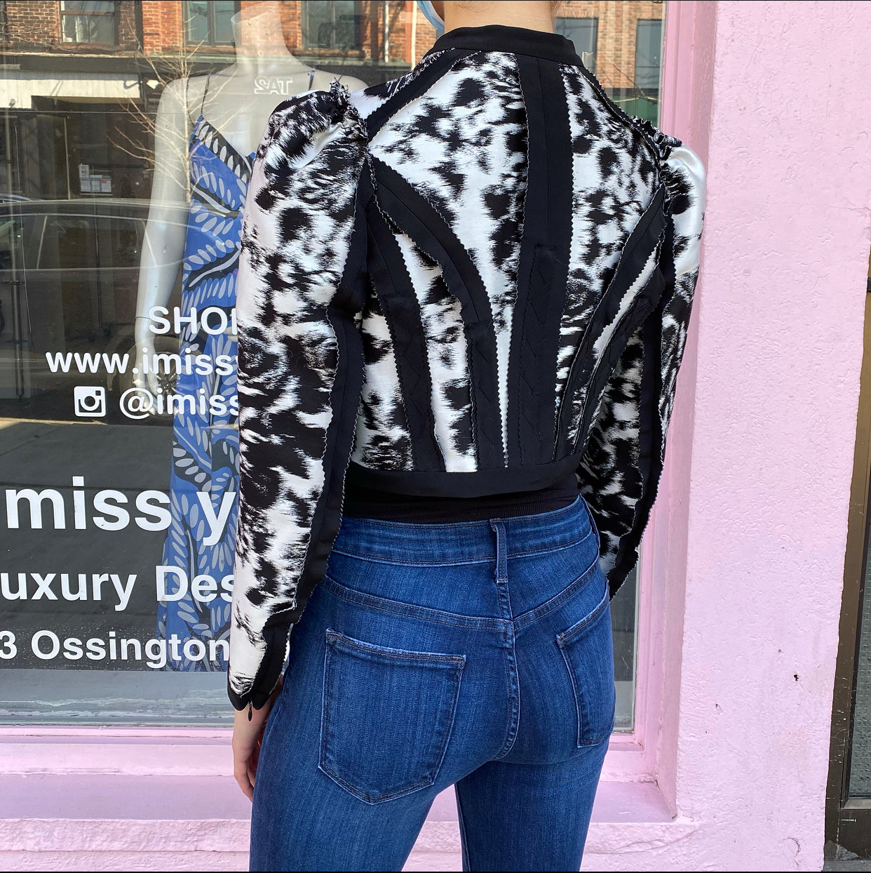 Erdem Spring 2019 Runway Brice Crop Victorian Style Jacket - Vintage Inspired Women's Blazer for Office Wear & Special Occasions