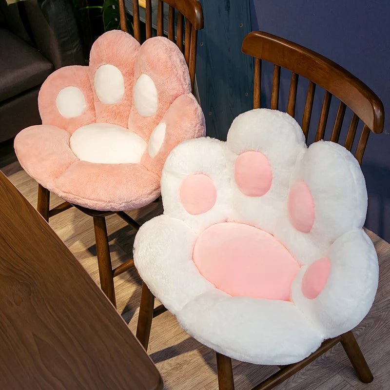 60x70cm Soft Plush Bear Cat Paw Seat Cushion - Cozy Floor Mat & Chair Pad for Home Decor, Kids Room, Office, and Pet Play Area - Ultra Soft Stuffed Animal Rest Pillow for Comfort & Style
