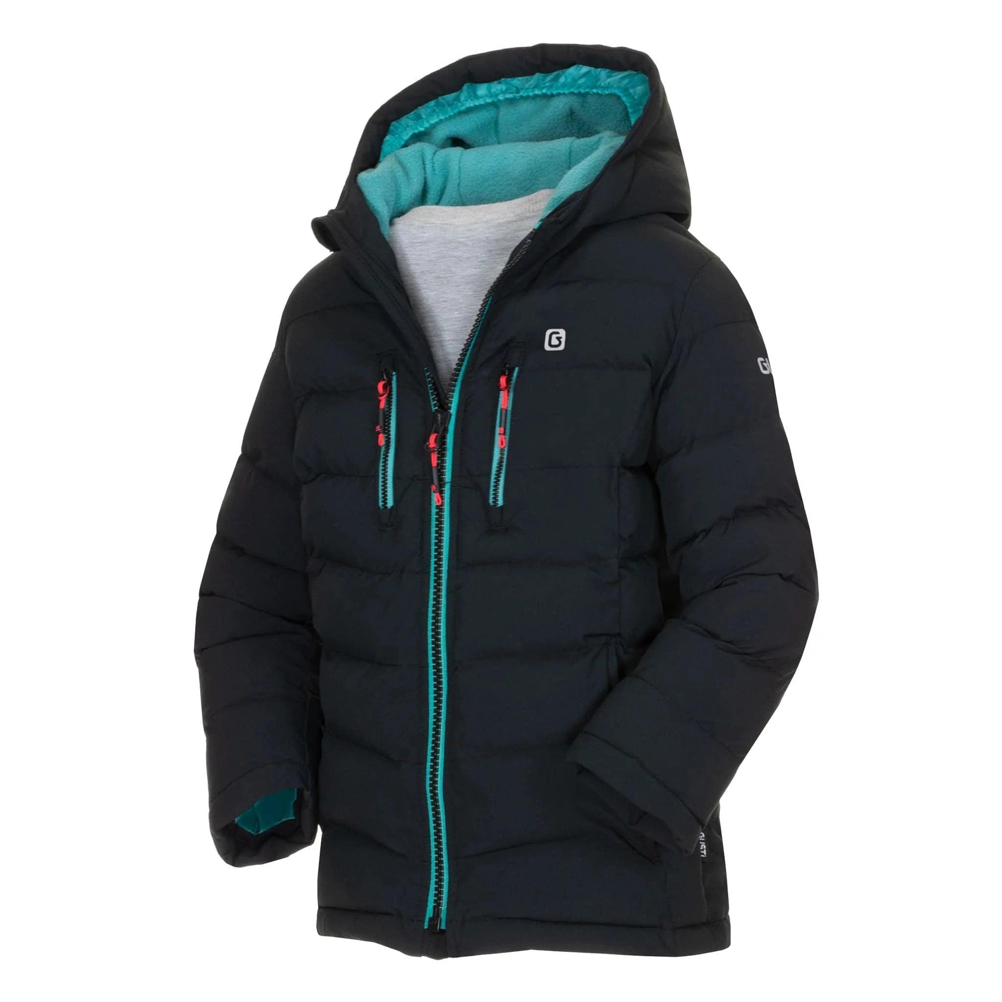 Gusti Kara Snowsuit for Women - Waterproof Winter Jacket with Hood - Black - Perfect for Skiing, Snowboarding & Cold Weather Outdoor Activities