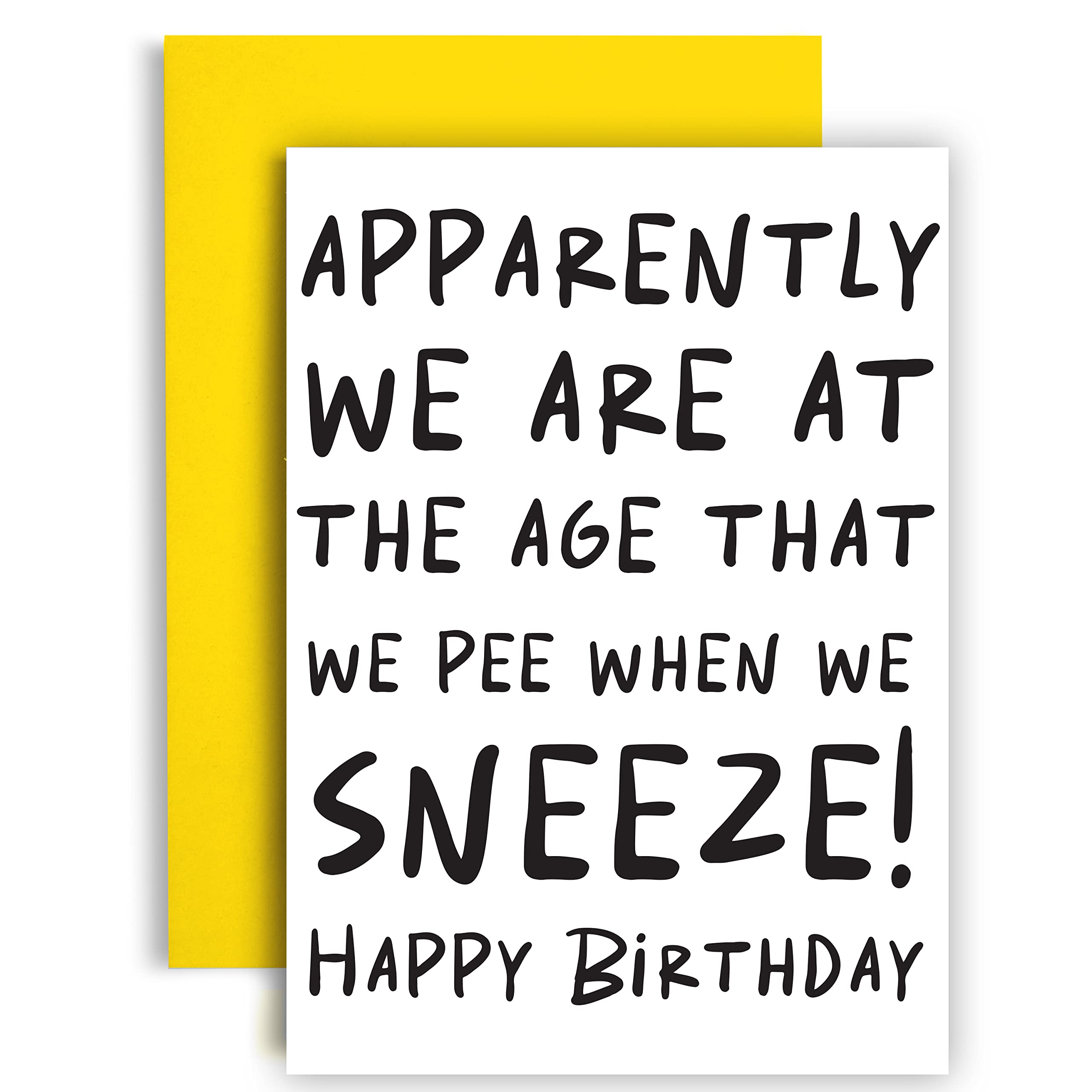 Huxters Funny Birthday Card - A5 Happy Birthday Card for Her, Him, Friends & Family - Blank Inside - Perfect Gift for Women, Men, Colleagues - Great for Birthdays, Anniversaries & Special Occasions (Sneeze Design)