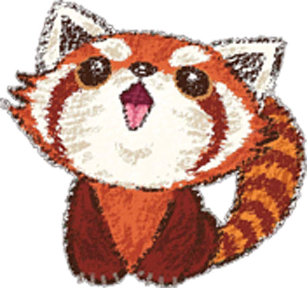 Adorable Red Panda Baby Sketch - Kawaii Animal Cartoon Vinyl Sticker (8 Inches Wide, Single) - Perfect for Laptops, Water Bottles & Scrapbooking