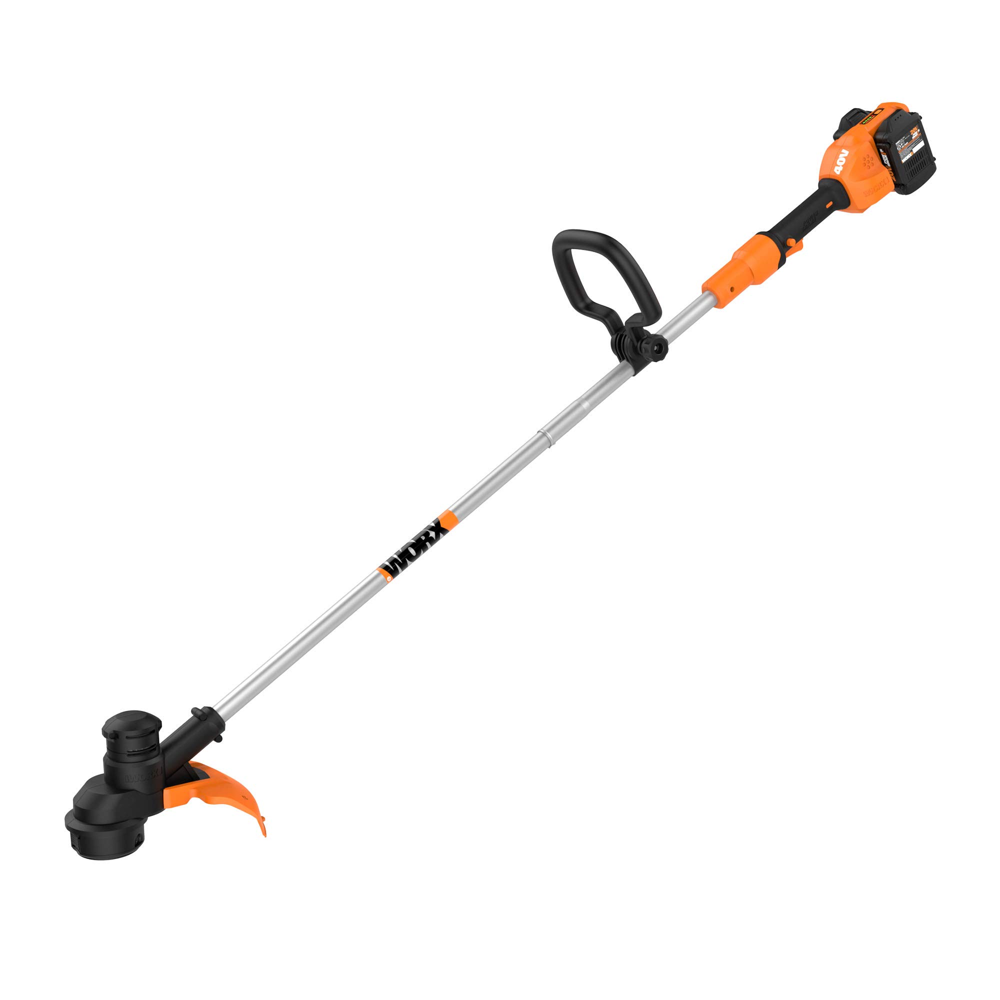 Worx WG183 40V 13-Inch Cordless String Trimmer with Battery & Charger - WA0007 2-Pack 16-Foot Replacement Spools & Trimmer Line - Perfect for Lawn Edging, Weed Control & Yard Maintenance