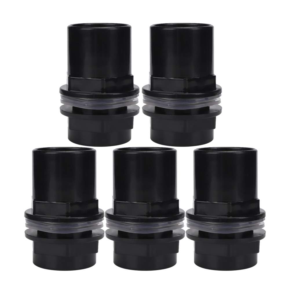 5Pcs PVC Aquarium Pipe Connectors 40mm - Fish Tank Accessories for Water Tubes